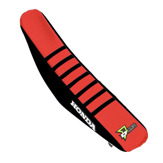 D-Cor Seat Cover Cover Geico Replica Black/Red with Ribs (30-10-452)