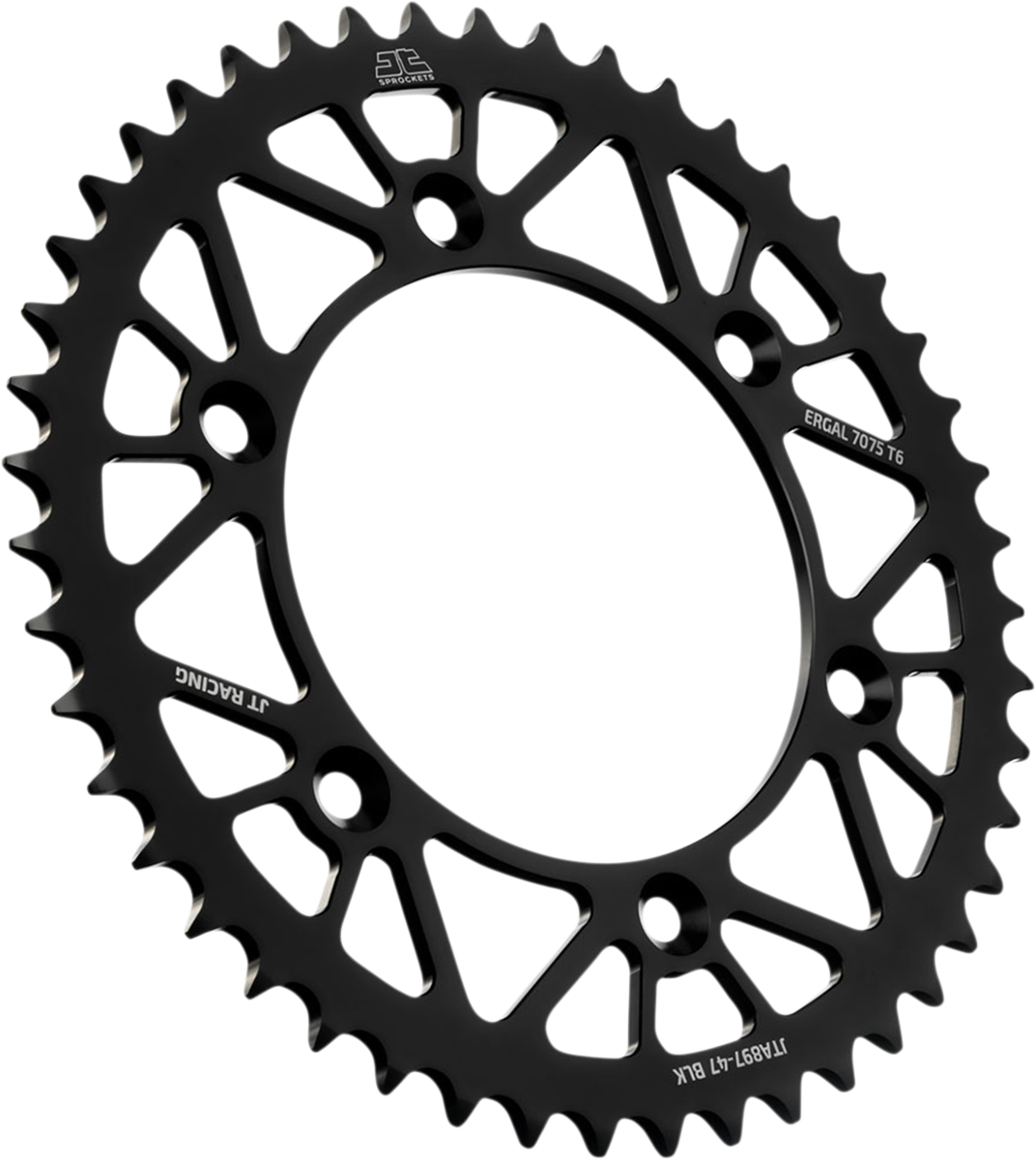 JT Sprockets Rear Sprocket Black 47-Tooth - KTM 250 SX-F and More