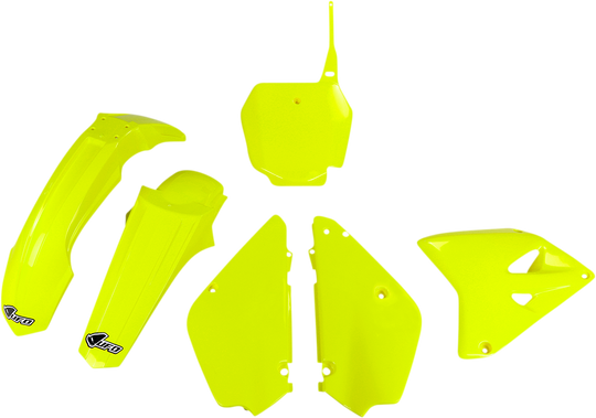 UFO Plast Restyle Body Kit Fluorescent Yellow - Suzuki RM85 2001-2023