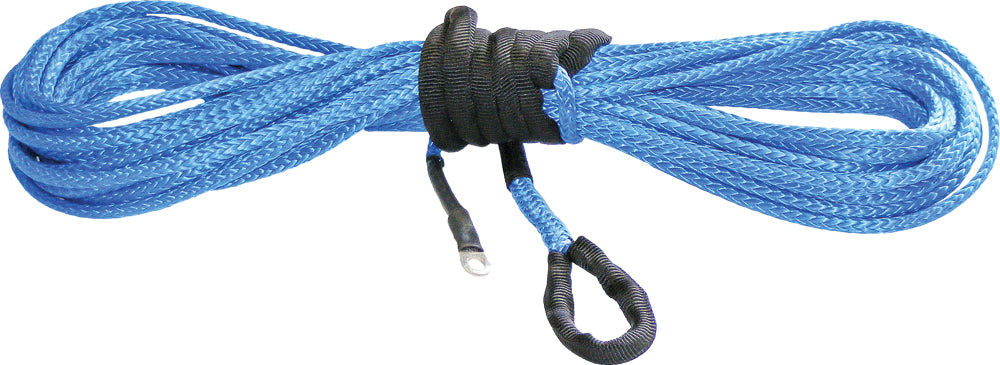 KFI Synthetic Winch Rope Kit - 1/4 in x 50 ft Blue - 4000-5000 lb Winches