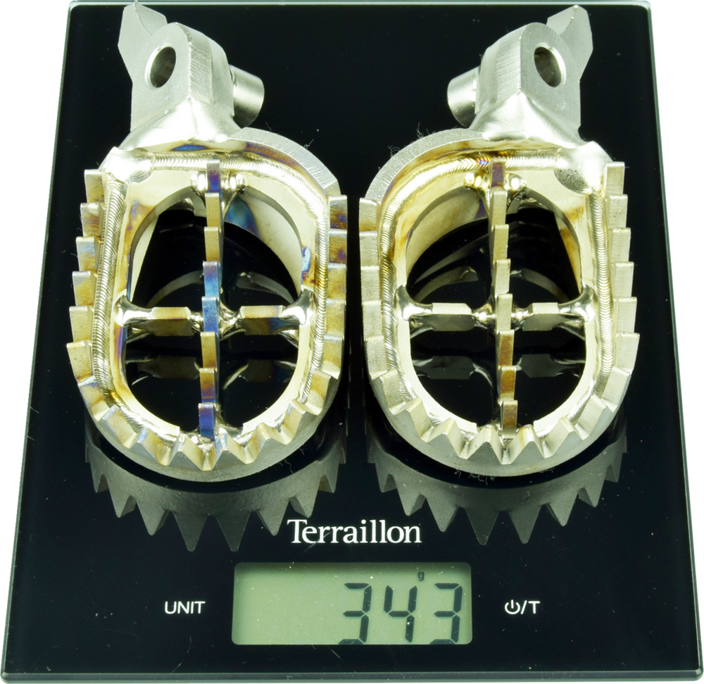 Scar Racing Gripper Titanium Foot Pegs - Yamaha WR250F and More