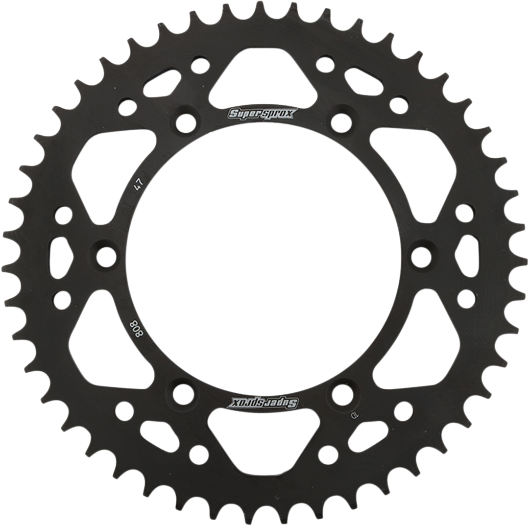 Supersprox Steel Rear Sprocket 47 Tooth - Suzuki RM125 and More