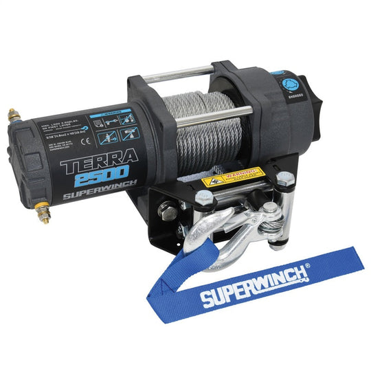 Superwinch Terra 2500 Winch - 2,500 lb - Gray Wrinkle