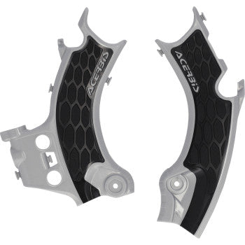 Acerbis X-Grip Frame Guards - 2025 Honda CRF450R - Silver/Black
