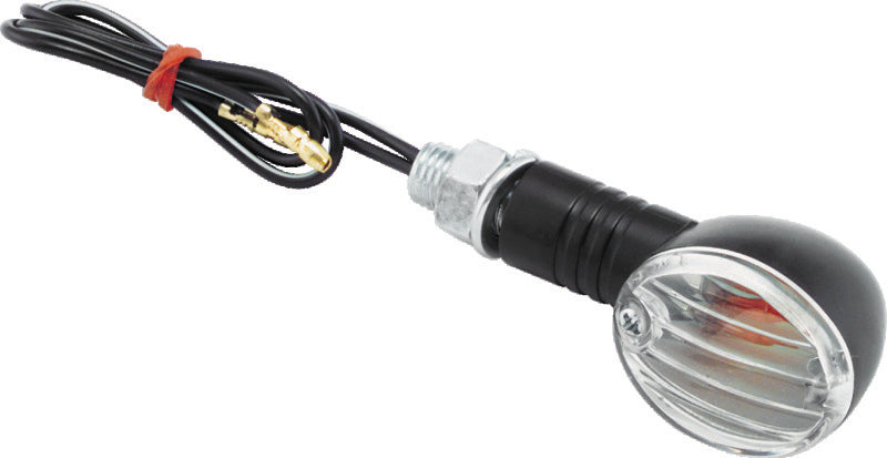 BikeMaster Ministalk Marker Light Round - Black/Clear