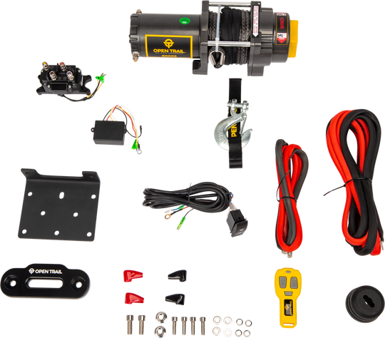 Open Trail 6000 lb Winch - Synthetic Rope