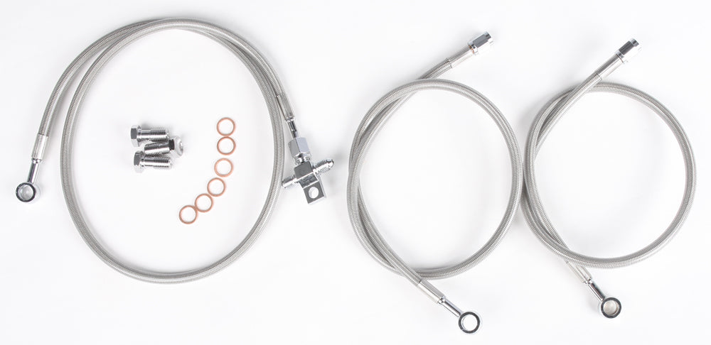 Streamline Front Brake Line Kit 3-Line Standard +2 in