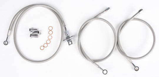 Streamline Front Brake Line Kit 3-Line Standard +2 in