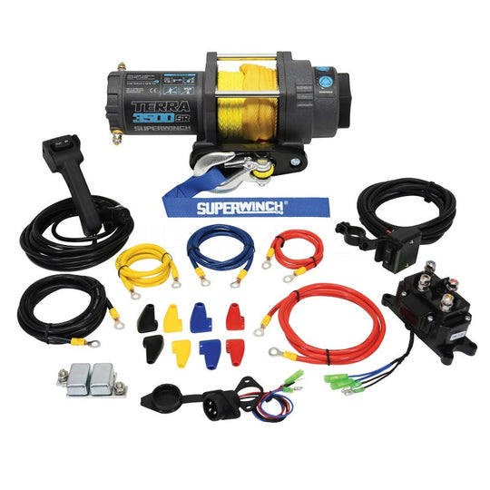 Superwinch Terra 3500SR Winch - 3,500 lb - Gray Wrinkle