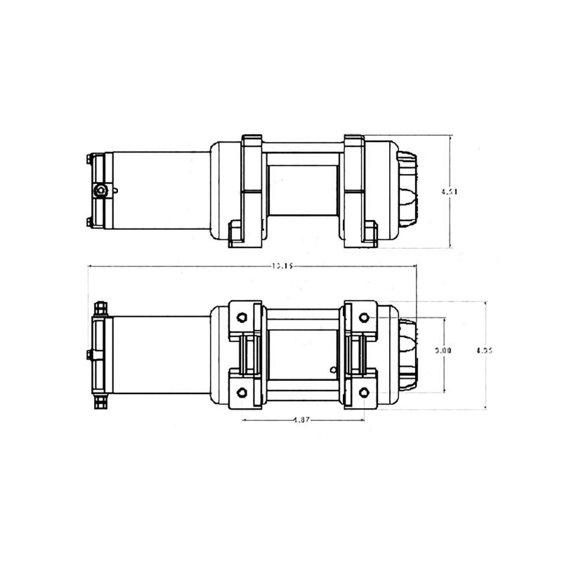 Superwinch LT2000 Winch - 2,000 lb - Steel Rope
