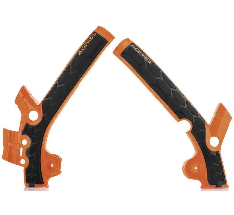 Acerbis X-Grip Frame Guards - 13-17 Husq TC85 / SX85 - Org/Black