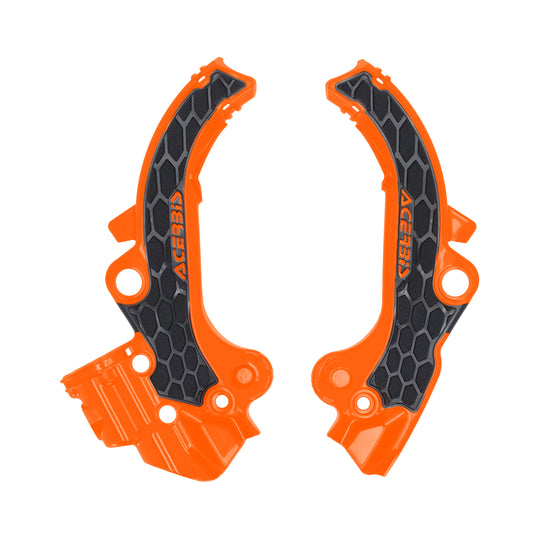 Acerbis X-Grip Frame Guard Guards- X-Grip Orange and Black (2985891008)