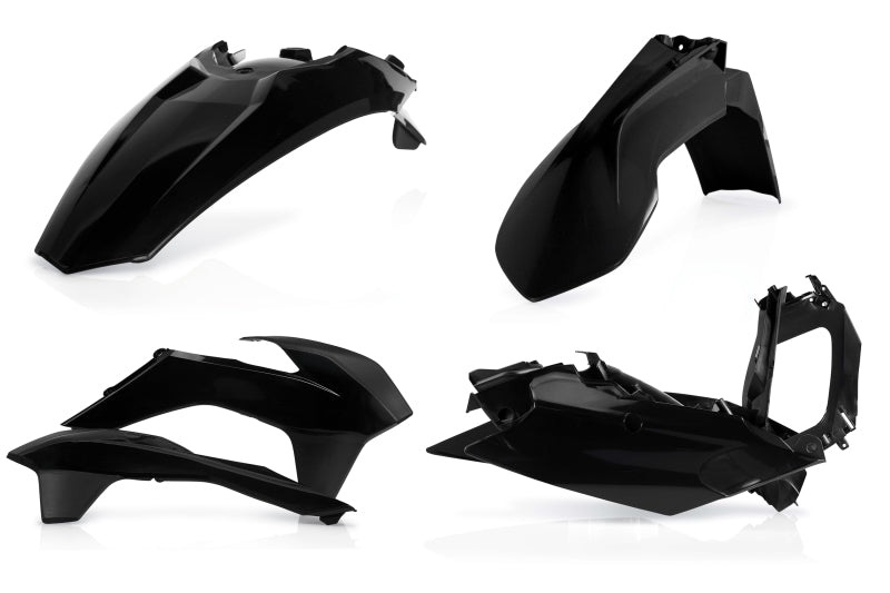Acerbis Plastic Kit - 14-16 KTM EXC/EXC-F/XCF-W/XC-W - Black