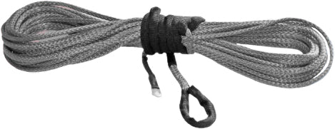 KFI Synthetic Winch Rope Kit - 15/64 in x 38 ft Smoke - 4000-5000 lb Winches