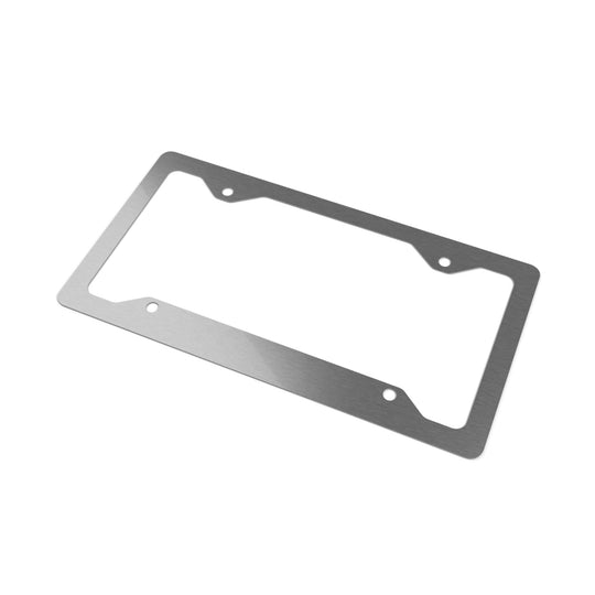 Dune Goons Metal License Plate Frame — Retro Pink & Teal Logo Car Trim