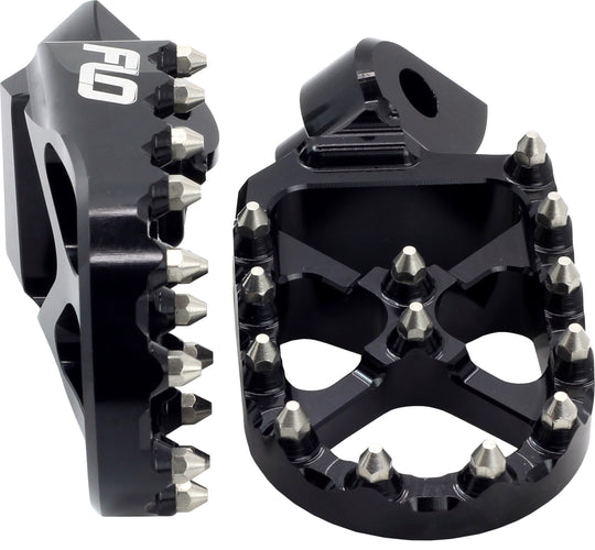 Flo Motorsports Pro Series Footpegs Black (FPEG-796BLK)