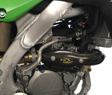 P3 Carbon Carbon Fiber Header Heat Shield STK Pipe (206056)
