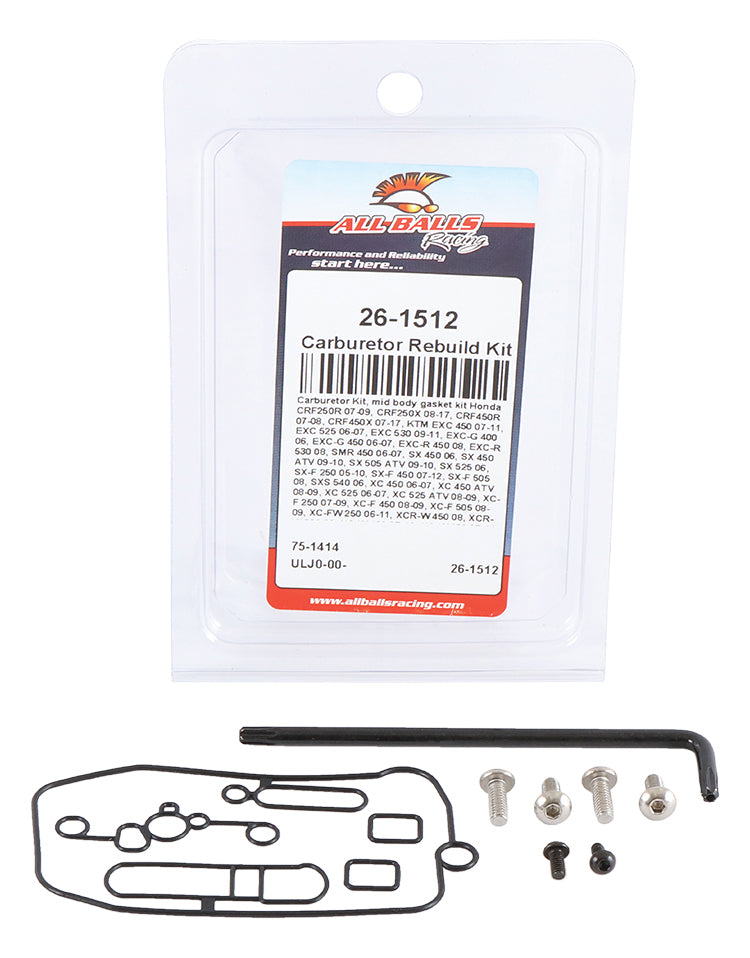 All Balls Keihin FCR Mid Body Carb Gasket Kit