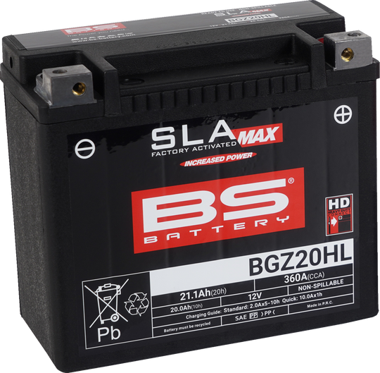 BS Battery Battery BGZ20HL (Gyz) - Yamaha Raptor 700 and More