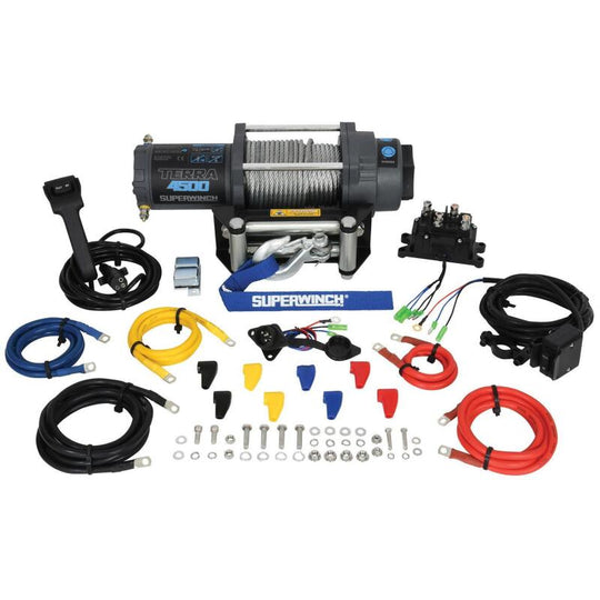 Superwinch Terra 4500 Winch - 4,500 lb - Gray Wrinkle