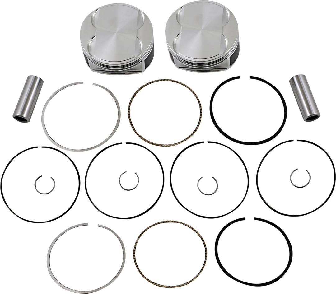 JE Pistons Piston Kit - Harley-Davidson Milwaukee-Eight 114/117 - 4.080" Bore +0.005" Oversize 114"/117" M8