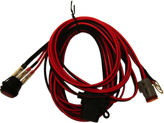Rigid LED Light Wiring Harness / Switch - 4-6 in Light Bars and Single Dually / D2