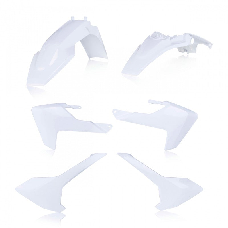 Acerbis Plastic Kit - 17-24 Husq TC65 - White/Black Original 20