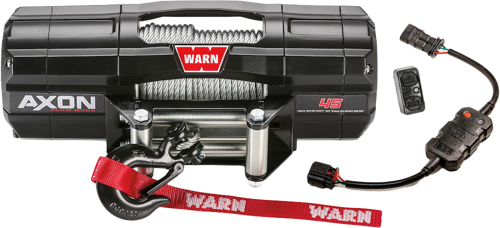 Warn AXON 45 Plow Mode Winch - 4500 lb Steel Rope UTV / ATV