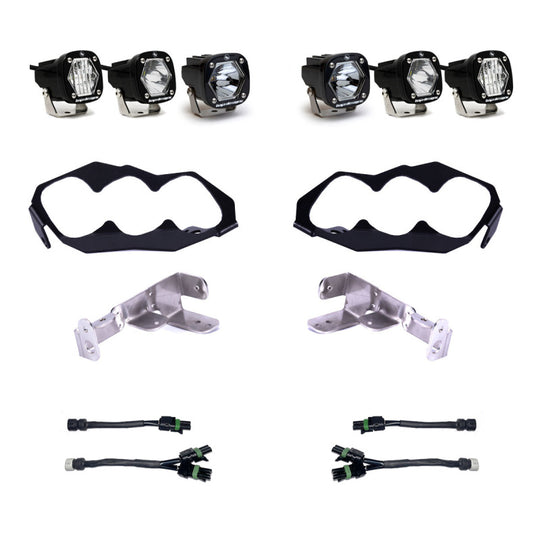 Baja Designs Triple S1 Unlimited Headlight Kit - 2024+ Can-Am Maverick R
