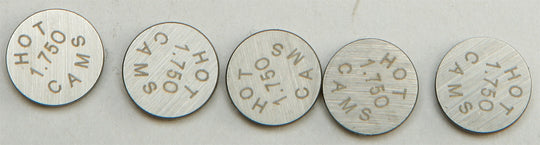 Hot Cams Valve Shim Refill 9.48mm 5 Pack 1.75mm