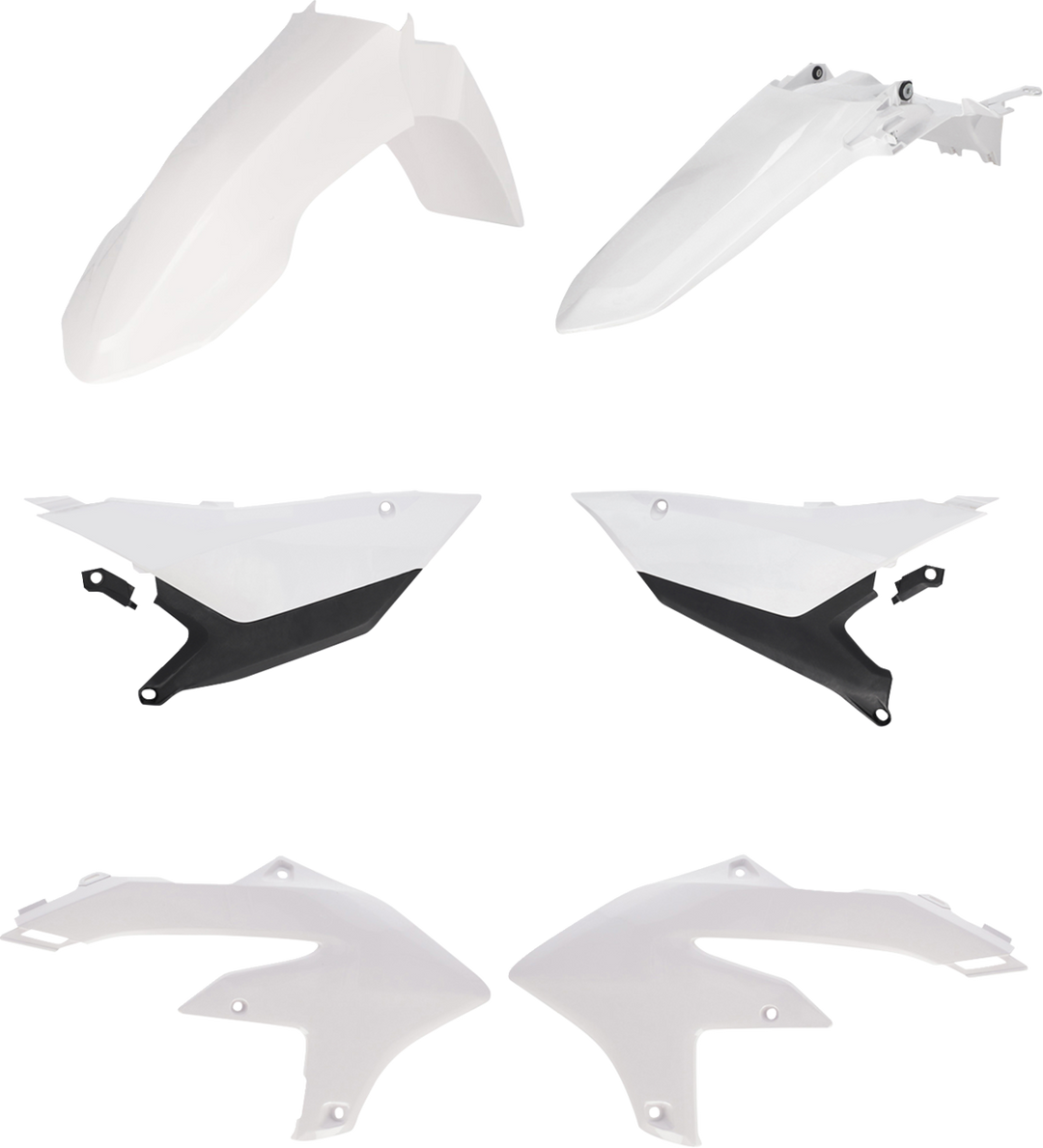Acerbis Standard Plastic Kit White/Black - Yamaha YZ450F 2026