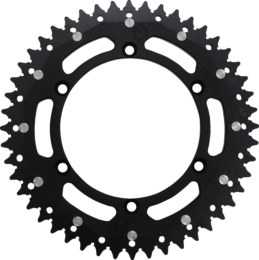 Moose Racing Dual Sprocket 48 Tooth Black - Kawasaki KX125 and More