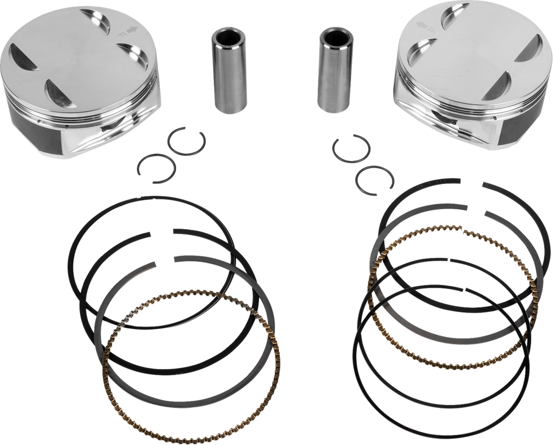 JE Pistons Piston Kit - Harley-Davidson Milwaukee-Eight 108 - 4.255" Bore 4.255" Stroke 11.5:1 CR 108" M8