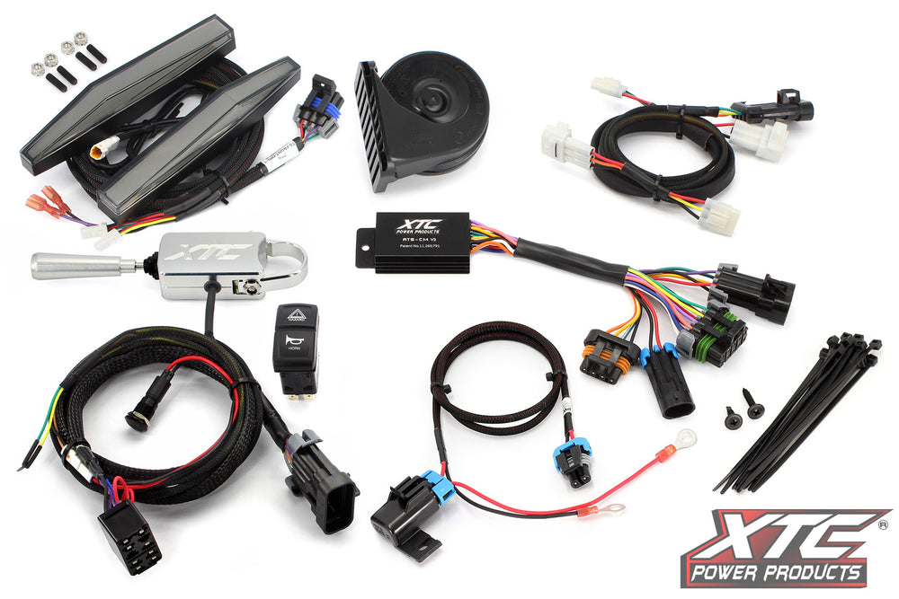 XTC Self-Canceling Turn Signal Kit with Billet Lever, Horn and X-LITE DRL - Kawasaki - Ridge 2024-2026