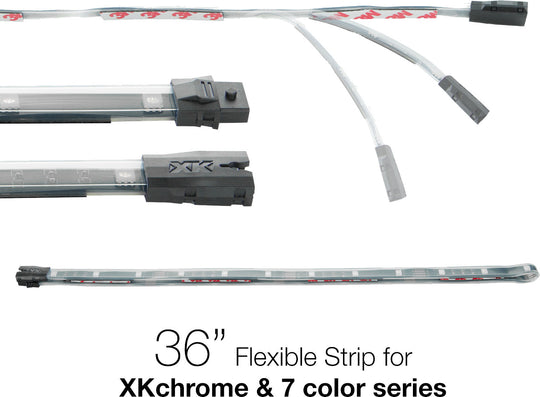 XK Glow Accessories - Extension Wires, Pods, Strips and Tubes - 36 in Flex Strip