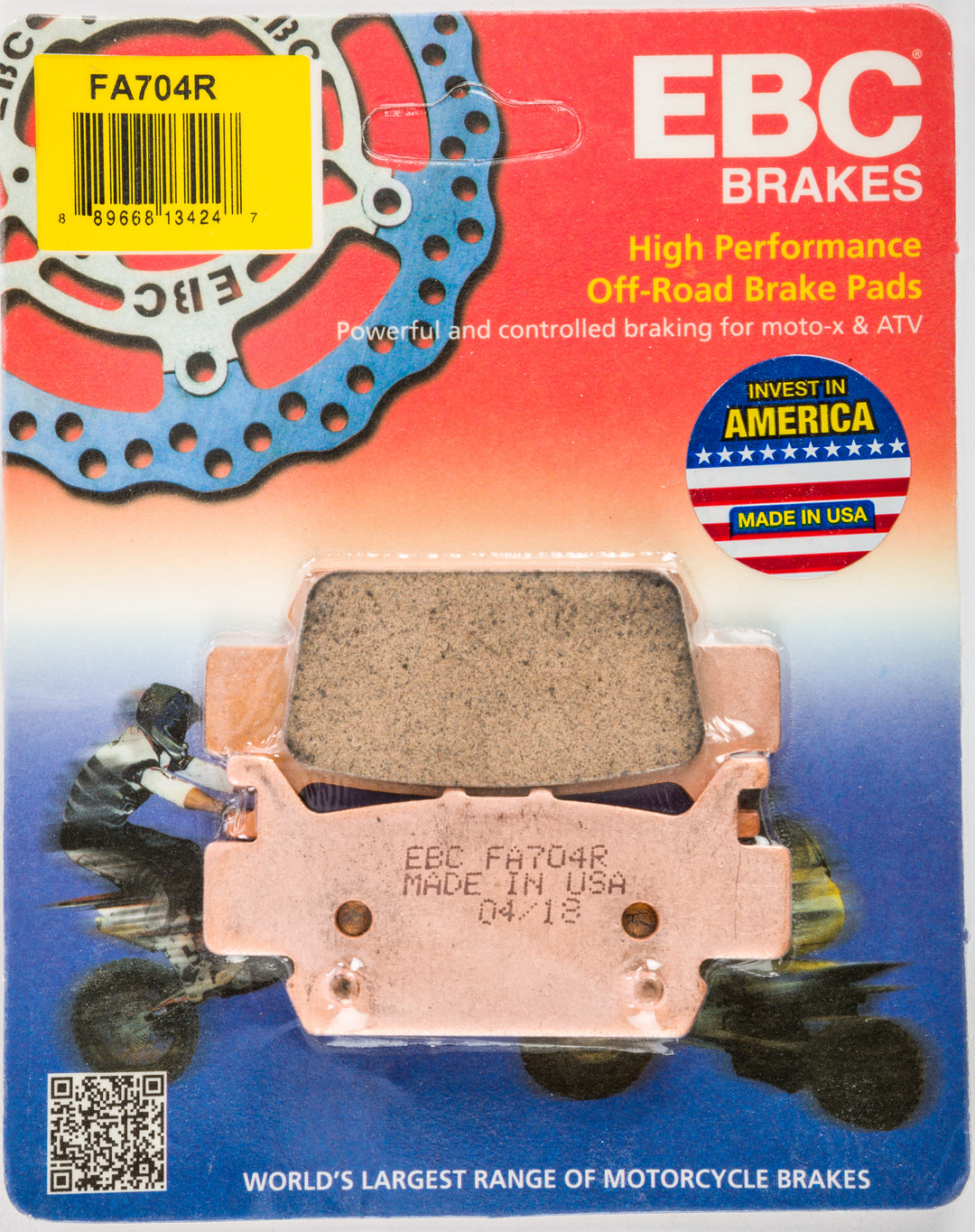 EBC Standard Brake Pads FA704R Sintered R