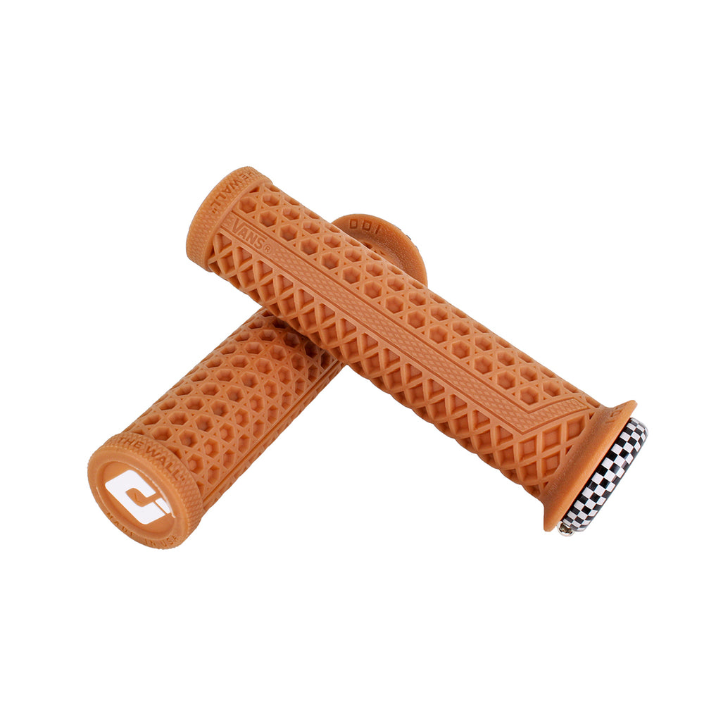 ODI Vans V2 Lock-On Grips - 135mm - Gum Rubber / Black Check