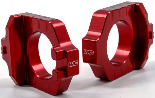 Works Connection Elite Axle Blocks Red