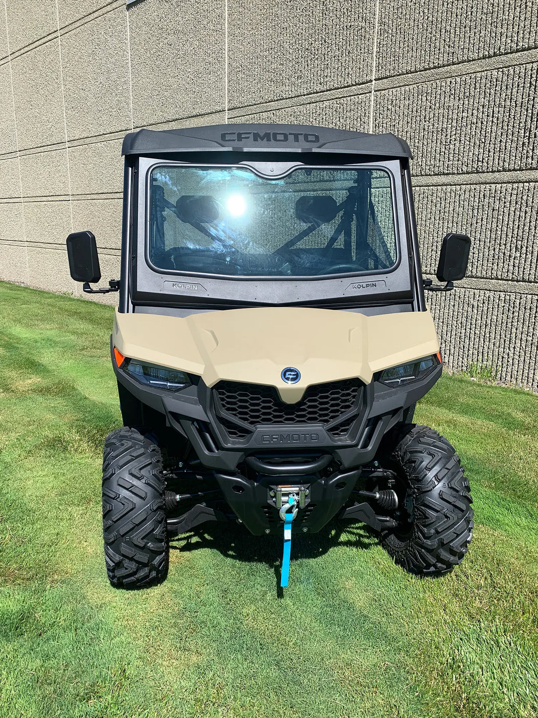 Kolpin Glass UTV Windshield with Sliding Vents - CFMOTO UFORCE