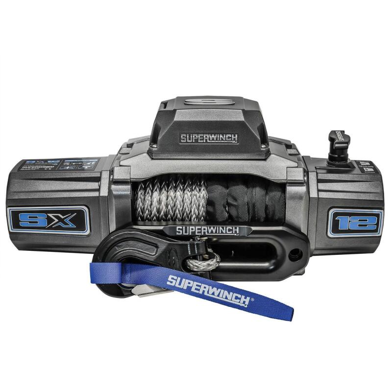 Superwinch SX 12000SR Synthetic Rope Winch - 12,000 lb - Graphite