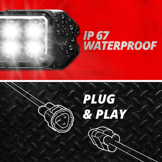 XK Glow Plug-and-Play UTV Turn Signal Kit with Horn