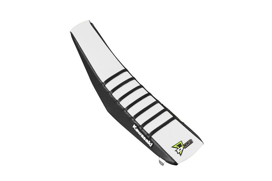 D-Cor Seat Cover Cover Black and White Black Ribs KX450 (30-20-478)