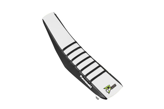 D-Cor Seat Cover Cover Black and White Black Ribs KX450 (30-20-478)