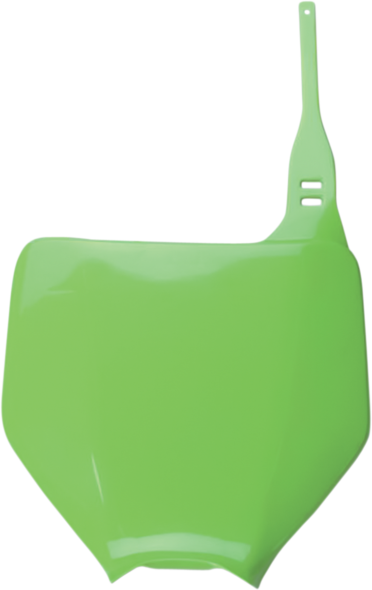 UFO Plast Front Number Plate Green OEM - Kawasaki KX125 2003-2008