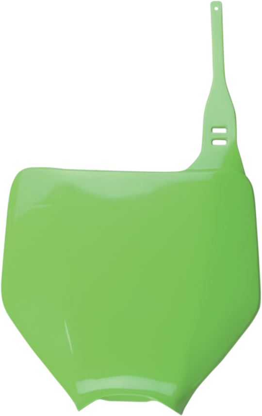 UFO Plast Front Number Plate Green OEM - Kawasaki KX125 2003-2008