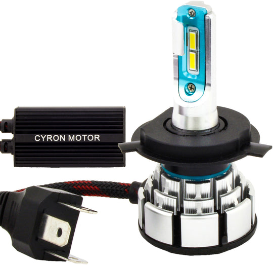 CyronMotor Elite 2 Series LED Headlight Bulb - 4500 Lumen - H4 / HB2 / 9003 Hi-Lo Beam