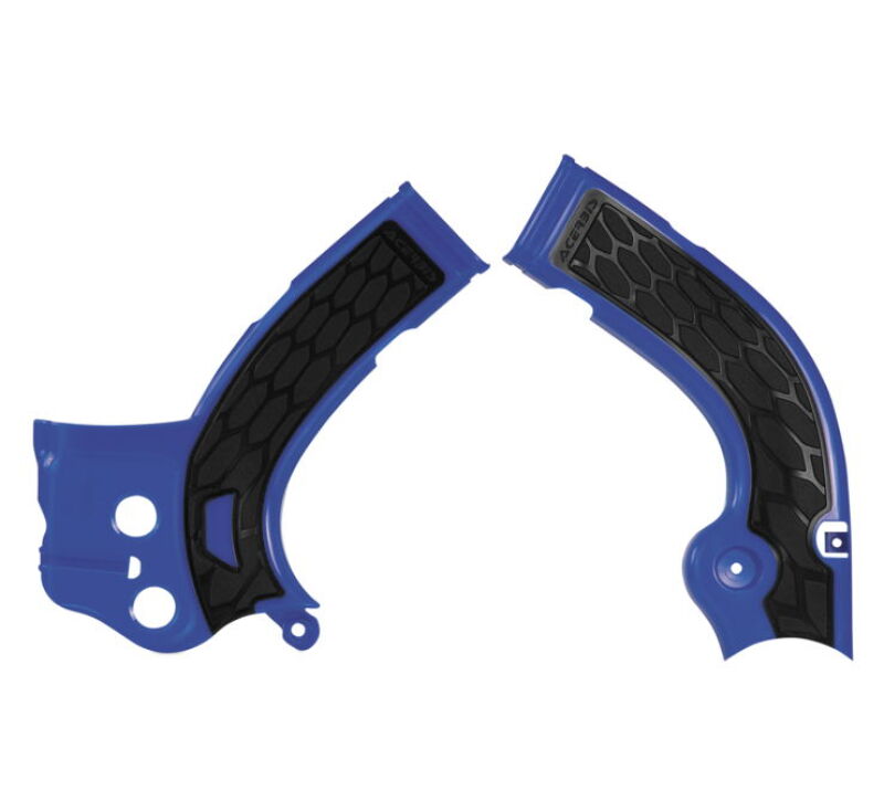 Acerbis X-Grip Frame Guards - 14-16 Yam YZ250F/YZ450F - Blue/Blk