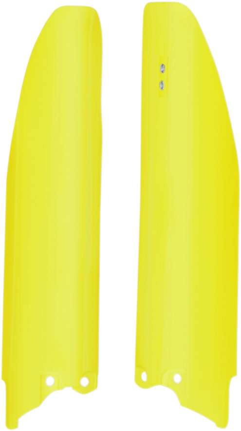 Acerbis Fork Covers Lower Fluorescent Yellow - Suzuki RM-Z250 2019-2025