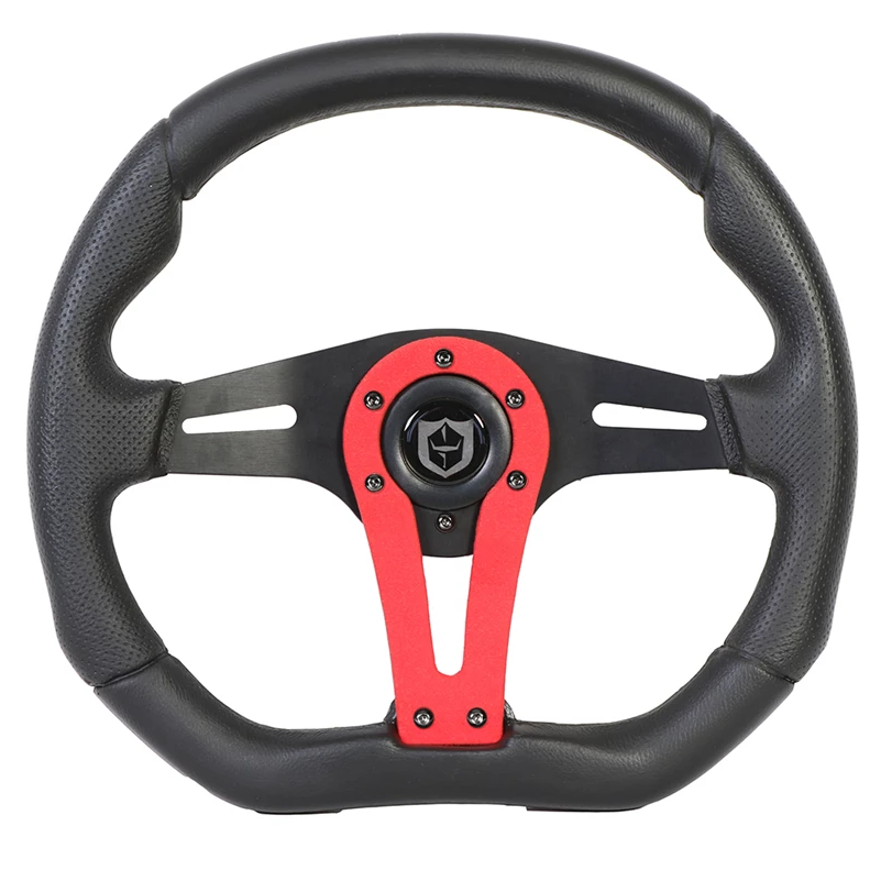 Pro Armor Force Steering Wheel 13.75 in - UTV 6-Bolt - Red
