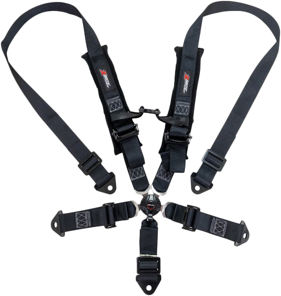 Z-Broz 5-Point Cam-Lock UTV Harness - SFI 16.1 - Black - 2 in